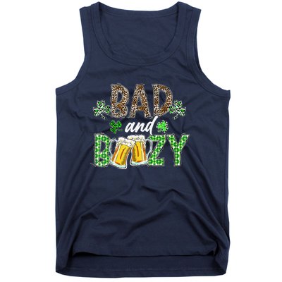 Leopard St Patrick's Day Bad And Boozy Beer Irish Tank Top