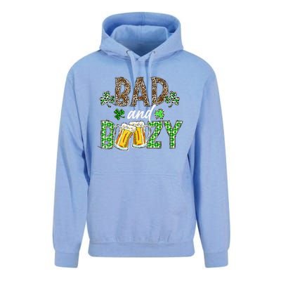 Leopard St Patrick's Day Bad And Boozy Beer Irish Unisex Surf Hoodie