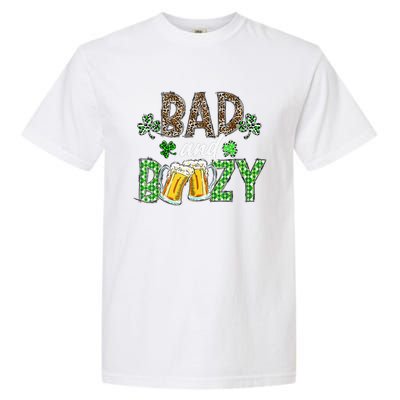 Leopard St Patrick's Day Bad And Boozy Beer Irish Garment-Dyed Heavyweight T-Shirt