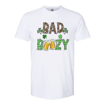 Leopard St Patrick's Day Bad And Boozy Beer Irish Softstyle® CVC T-Shirt