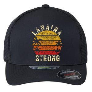 LAHAINA Strong Palm Trees Sunset Lahaina Hawaii Flexfit Unipanel Trucker Cap