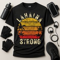 LAHAINA Strong Palm Trees Sunset Lahaina Hawaii Cooling Performance Crew T-Shirt