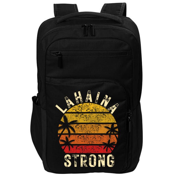 LAHAINA Strong Palm Trees Sunset Lahaina Hawaii Impact Tech Backpack