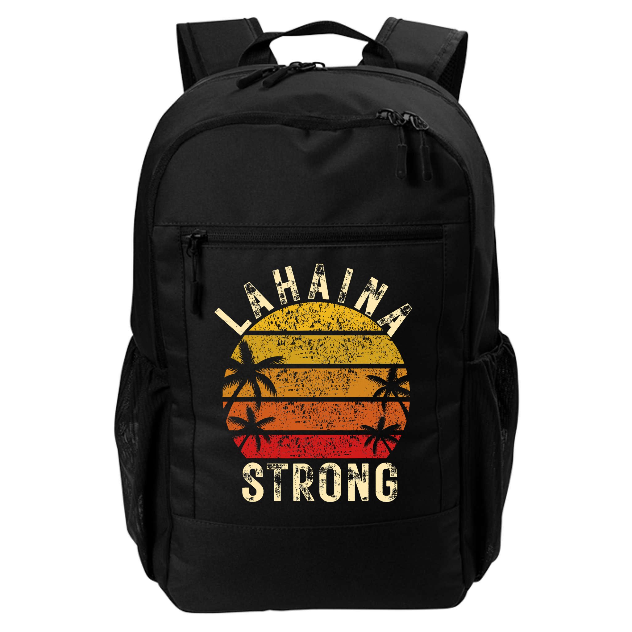 LAHAINA Strong Palm Trees Sunset Lahaina Hawaii Backpack