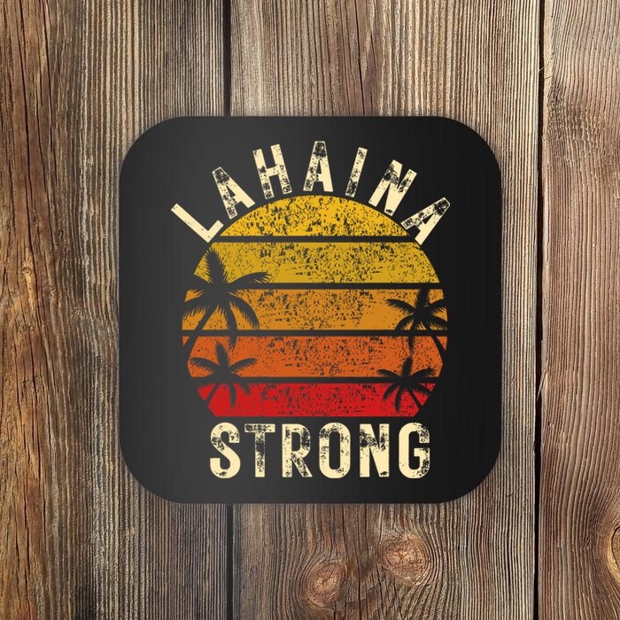 LAHAINA Strong Palm Trees Sunset Lahaina Hawaii Coaster