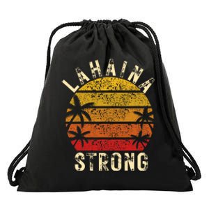 LAHAINA Strong Palm Trees Sunset Lahaina Hawaii Drawstring Bag