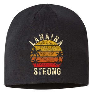 LAHAINA Strong Palm Trees Sunset Lahaina Hawaii Sustainable Beanie