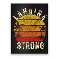LAHAINA Strong Palm Trees Sunset Lahaina Hawaii Poster