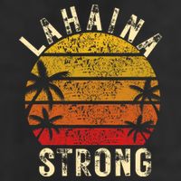 LAHAINA Strong Palm Trees Sunset Lahaina Hawaii 25L Jumbo Tote