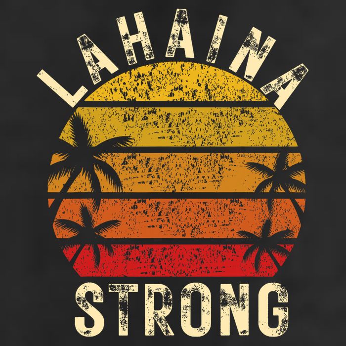 LAHAINA Strong Palm Trees Sunset Lahaina Hawaii 25L Jumbo Tote