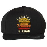 LAHAINA Strong Palm Trees Sunset Lahaina Hawaii Wool Snapback Cap