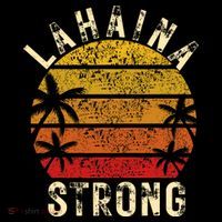 LAHAINA Strong Palm Trees Sunset Lahaina Hawaii Wool Snapback Cap