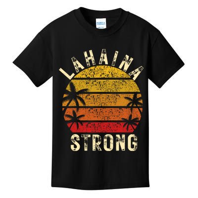 LAHAINA Strong Palm Trees Sunset Lahaina Hawaii Kids T-Shirt