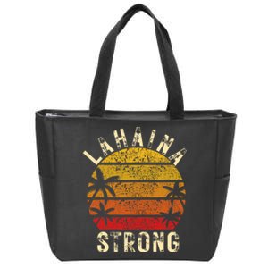 LAHAINA Strong Palm Trees Sunset Lahaina Hawaii Zip Tote Bag