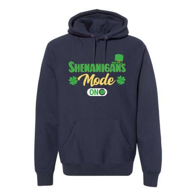 Leprechaun Saint Patrick's Day Funny Shenanigans Premium Hoodie