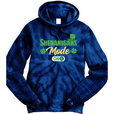 Leprechaun Saint Patrick's Day Funny Shenanigans Tie Dye Hoodie