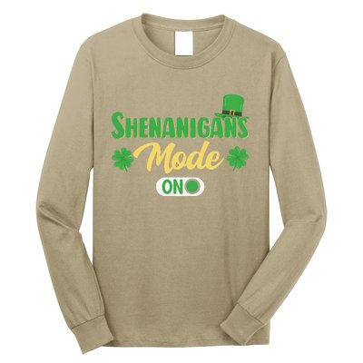 Leprechaun Saint Patrick's Day Funny Shenanigans Long Sleeve Shirt