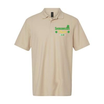 Leprechaun Saint Patrick's Day Funny Shenanigans Softstyle Adult Sport Polo