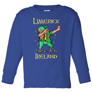 Limerick St Patricks Day Leprechaun Costume Gift Toddler Long Sleeve Shirt