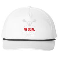 Lacrosse Sport Player Coach Funny Lacrosse Mom Dad Team Joke Snapback Five-Panel Rope Hat