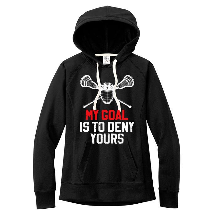 Lacrosse Sport Player Coach Funny Lacrosse Mom Dad Team Joke Women's Fleece Hoodie