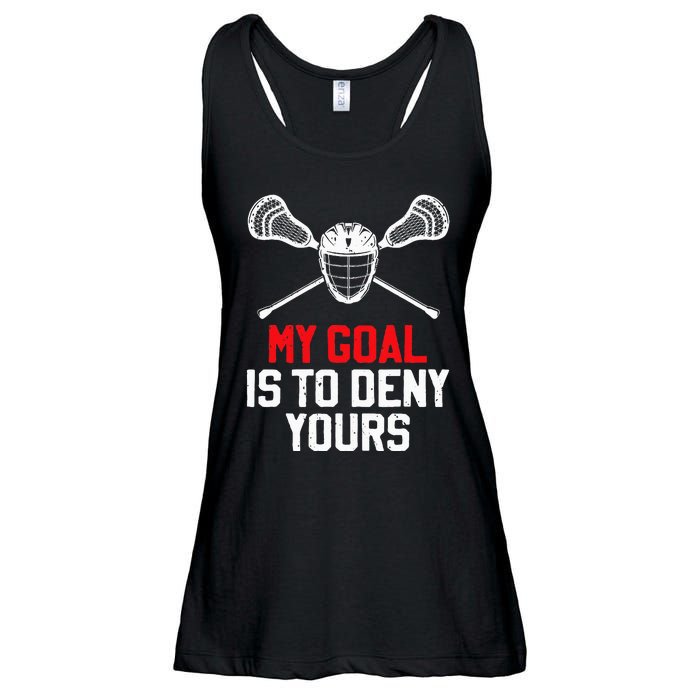 Lacrosse Sport Player Coach Funny Lacrosse Mom Dad Team Joke Ladies Essential Flowy Tank