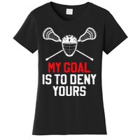 Lacrosse Sport Player Coach Funny Lacrosse Mom Dad Team Joke Women's T-Shirt