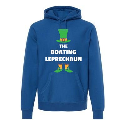 Leprechaun St Patricks Day Boating Gift Premium Hoodie