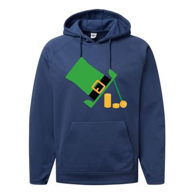 Leprechaunrap St Patricks Day Funny Irish March 17 Performance Fleece Hoodie