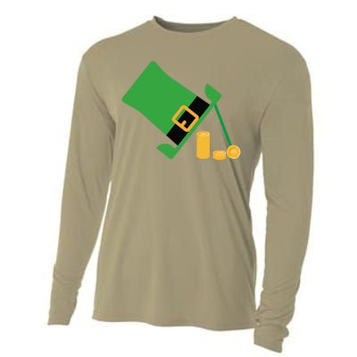 Leprechaunrap St Patricks Day Funny Irish March 17 Cooling Performance Long Sleeve Crew