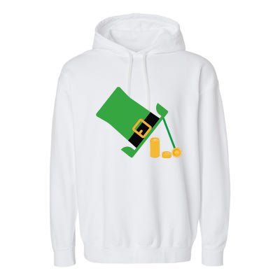 Leprechaunrap St Patricks Day Funny Irish March 17 Garment-Dyed Fleece Hoodie