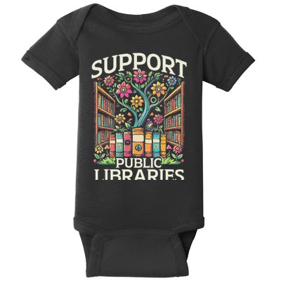 Librarian Support Public Libraries Library Baby Bodysuit