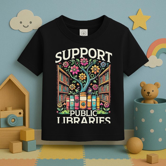 Librarian Support Public Libraries Library Toddler T-Shirt