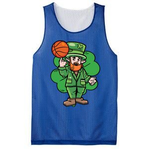 Leprechaun St Patricks Day Cool Basketball Clover Irish Gift Cute Gift Mesh Reversible Basketball Jersey Tank