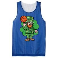 Leprechaun St Patricks Day Cool Basketball Clover Irish Gift Cute Gift Mesh Reversible Basketball Jersey Tank