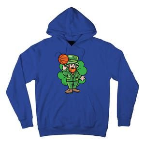 Leprechaun St Patricks Day Cool Basketball Clover Irish Gift Cute Gift Tall Hoodie