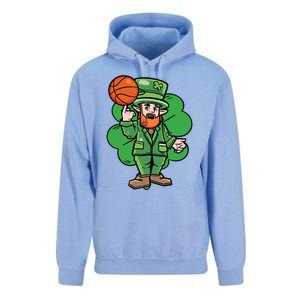 Leprechaun St Patricks Day Cool Basketball Clover Irish Gift Cute Gift Unisex Surf Hoodie