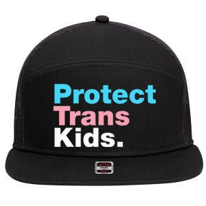 Lgbt Support Protect Lgbt Pride 7 Panel Mesh Trucker Snapback Hat