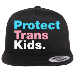 Lgbt Support Protect Lgbt Pride Flat Bill Trucker Hat