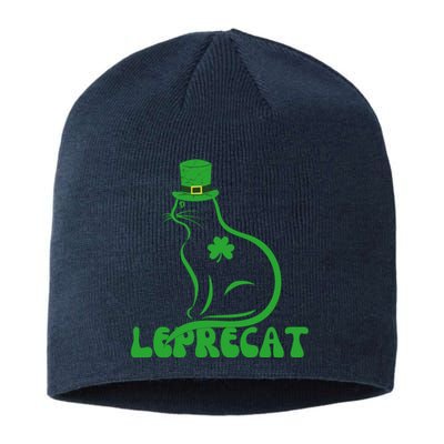 Leprecat St. Patrick’s Day Irish Shamrock Sustainable Beanie