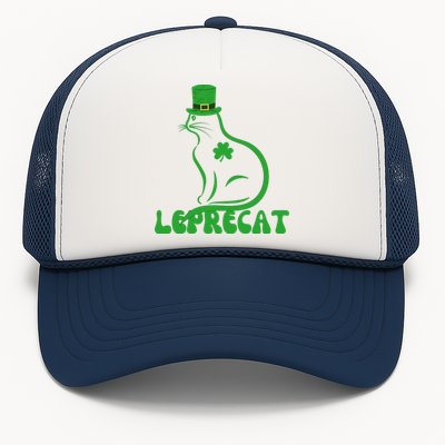 Leprecat St. Patrick’s Day Irish Shamrock Trucker Hat