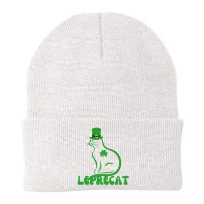 Leprecat St. Patrick’s Day Irish Shamrock Knit Cap Winter Beanie