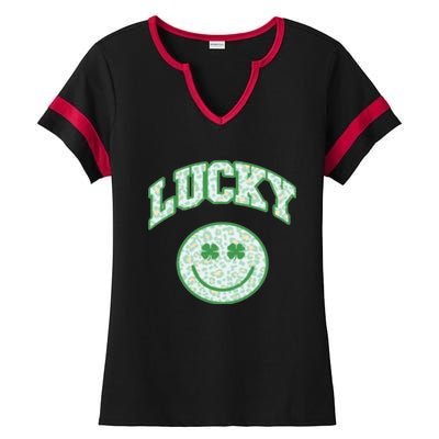 Lucky St Patricks Day Funny St Patricks Day Ladies Halftime Notch Neck Tee