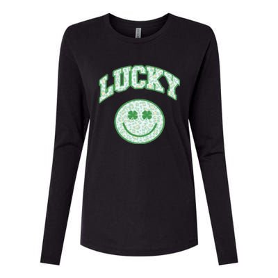 Lucky St Patricks Day Funny St Patricks Day Womens Cotton Relaxed Long Sleeve T-Shirt