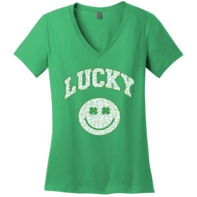 Lucky St Patricks Day Funny St Patricks Day Women's V-Neck T-Shirt