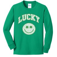 Lucky St Patricks Day Funny St Patricks Day Kids Long Sleeve Shirt