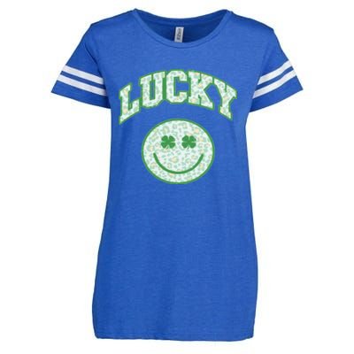 Lucky St Patricks Day Funny St Patricks Day Enza Ladies Jersey Football T-Shirt