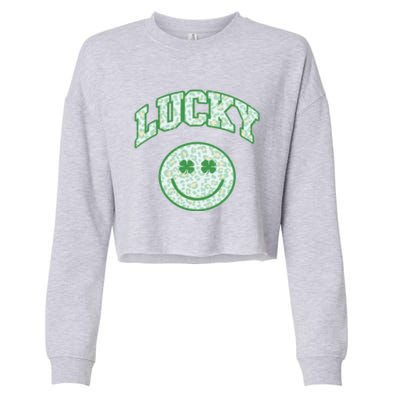 Lucky St Patricks Day Funny St Patricks Day Cropped Pullover Crew