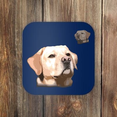 Labrador School Photo T Funny Yellow Lab Coaster