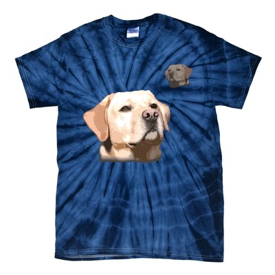 Labrador School Photo T Funny Yellow Lab Tie-Dye T-Shirt